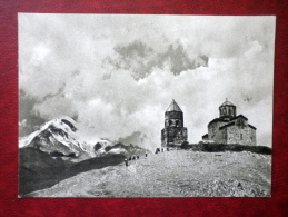 Tsminda Sameba - Gergeti Trinity Church On The Way To Kazbek - Georgian Military Road - 1955 - Georgia USSR - Unused - Georgien