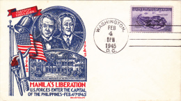 FDC ETATS - UNIS. N° US 925 (CORREGIDOR MANILLE) Obl  Sp 1er Jour 1945 - 1941-1950