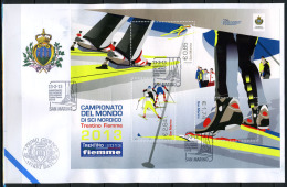 2013 - SAN MARINO - SAINT-MARIN -  Campionato Del Mondo Di Sci Nordico 2013 -  FDC - Oblitérés