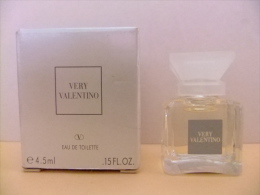 MINIATURE  EAU DE TOILETE     ---   VERY VALENTINO   --   PARIS -- 15 Fl Oz 4.5 Ml      ECHANTILLON DE COLLECTION - Miniatures Femmes (avec Boite)