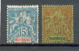 MART 335 - YT 36 - 37 Obli - Used Stamps