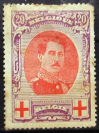 BELGIQUE         N°  134          NEUF SANS GOMME     2° CHOIX - 1914-1915 Cruz Roja