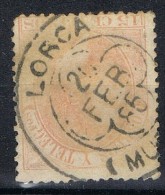 Sello 15 Cts Alfonso XII 1882, Fechador Trebol LORCA (Murcia), Num 210 º - Usati