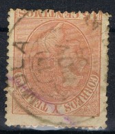 Sello 15 Cts Alfonso XII 1882, Fechador Trebol MULA (Murcia), Num 210 º - Gebraucht