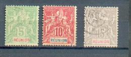 REU 583 - YT 46 à 48 Obli - Used Stamps