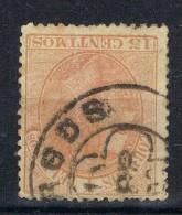 Sello 15 Cts Alfonso XII 1882, Fechador Trebol BURGOS, Num 210 º - Used Stamps