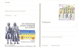 GERMANY. POSTAL STATIONARY GOETHE - Postkarten - Ungebraucht