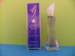 MINIATURE  EAU DE PARFUM -- G  -- GIORGIO BEVERLY HILLS --  UK  -- 0.16 Fl Oz  5 Ml  -  ECHANTILLON DE COLLECTION - Miniaturas Mujer (en Caja)