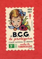 * Publicité En Forme De Timbre-Le B.C.G. Te Protègera...TUBERCULOSE.. .1966/1967 (18cmx12cm) - Antituberculeux