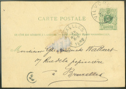 E.P. Carte 5 Centimes Vert, Obl. Sc VILVORDE 29 Novembre 1882 Vers Bruxelles - 8925 - Postcards 1871-1909