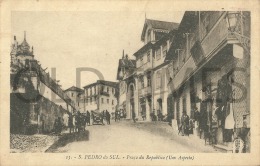 PORTUGAL - SÃO PEDRO DO SUL - UM ASPECTO DA PRAÇA DA REPUBLICA - 20S PC. - Viseu