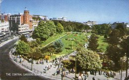 THE CENTRAL GARDENS BOURNEMOUTH WITH HEXAGON SURCHARGE UNDERPAID OVERSEAS MARK - Bournemouth (until 1972)