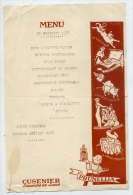 Menu Publicitaire Illustré "CUSENIER" -Prunellia --Liqueurs--18 Décembre  1938--papier épais - Menú