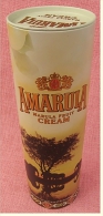 Eine ältere Metall-Dose  Amarula  -  Marula Fruit Cream  - Ca. 31cm Lang - Durchmesser Ca. 9,5 Cm - Alkohol