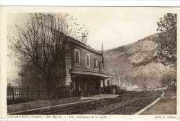 Carte Postale Ancienne Luc En Diois - Vue Intérieure De La Gare - Chemin De Fer - Luc-en-Diois