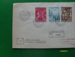 1960 Raccomandata Serie 3 Valori  Papa Giovanni XXII Venezia - Storia Postale