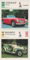 COLLECTOR CARDS: ROLLS-ROYCE 40-50 HP 'SILVER GHOST' & AUSTIN-HEALEY 3000 MK II -  ENGELAND/GREAT BRITAIN - Cars