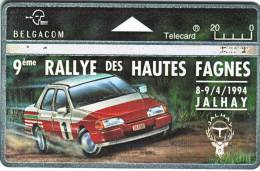 **RRR  Télecarte Holographique Belgacom Privée  9è RALLYE Des Hautes FAGNES 94  Qualité TTB   ***N° 422B00846 - Collections