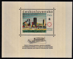 A0231 CZECHOSLOVAKIA 1967, Expo '67 @ Canada M-sheet  MNH - Unused Stamps