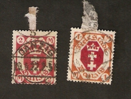 R15-2-2. Germany, Deutsches Reich - Freie Stadt Danzig - Stempel DANZIG 1921 - 1922 - Usati