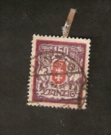 R15-3-3. Germany, Deutsches Reich - Freie Stadt Danzig - Stempel Danzig - 150 Mark 1923 Großes Wappen - Usados