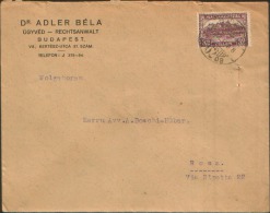 1930 32f.  BUDAPEST X ROMA - Covers & Documents