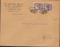 1930 32f. BUDAPEST X ROMA - Storia Postale