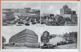 CPA Photo Multi Vues Gruss Dortmund  Arbeits Union Stahlwerke Hafen Ed Cramers +- 1942 - Dortmund