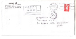 GOOD FRANCE Postal Cover To GERMANY 1997 - Good Stamped: Marianne - Briefe U. Dokumente