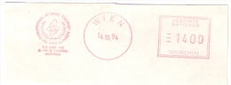 A2 IAEA International Atomic Energy Agency Vienna Machine Stamp Cut Fragment 1994. - Atomo