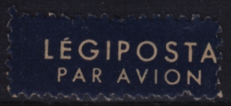 Postal LABEL / AIR MAIL - PAR AVION - Vignette Label (dark Blue) - 1950´s Hungary, Ungarn, Hongrie - Viñetas De Franqueo [ATM]
