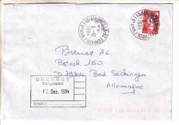 GOOD FRANCE Postal Cover To GERMANY 1994 - Good Stamped: Marianne - Cartas & Documentos