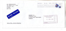 GOOD CANADA Postal Cover To GERMANY 2006 - Good Stamped: Flower - Storia Postale