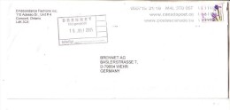 GOOD CANADA Postal Cover To GERMANY 2005 - Good Stamped: Flower - Brieven En Documenten