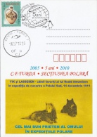 FIX AND LASSESEN, POLAR EXPLORER DOGS, PC STATIONERY, ENTIERE POSTAUX, 2010, ROMANIA - Explorateurs
