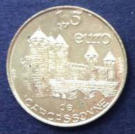 1,5 Euro Temporaire Precurseur De CARCASSONNE 1997,  5000 Ex. Only, RRRR, Laiton, Messing, Nr. 165 J - Euro Der Städte
