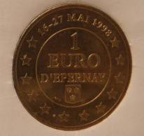 1 Euro Temporaire Precurseur D´EPERNAY 1998, RRRR, BR, Nr. 286 - Euro Van De Steden