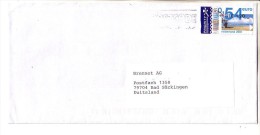 GOOD NETHERLANDS Postal Cover To GERMANY 2001 - Good Stamped: Beach - Lettres & Documents