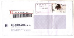 GOOD SPAIN " REGISTERED " Postal Cover To GERMANY 2004 - Automat Stamp : Cart - Briefe U. Dokumente