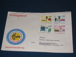 Brief Cover DDR Deutschland 1969 Verkehr  Verkehrserziehung Auto Ampel Traffic Car Eisenbahn Railway - Covers & Documents