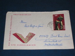 Brief Cover DDR Deutschland 1967 Mahn Und Gedenkstätten Jugoslavien Jugoslavia  Kragujevac Serbien Serbia - Briefe U. Dokumente