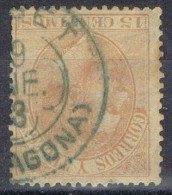 Sello 15 Cts Alfonso XII 1882, Fechador Trebol FALSET (Tarragona), Num 210 º - Used Stamps