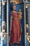 VAEsiz02 - SIZUN - Enclos Paroissial - Statue De " La Vierge à L'Enfant" - Sizun