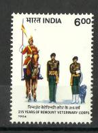 INDIA, 1994, Remount Veterinary Corps, 215 Years,   MNH, (**) - Ungebraucht