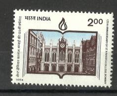 INDIA, 1994, 125th Anniversary Of St Xavier´s ( Xaviers), College, MNH, (**) - Neufs