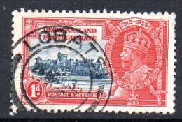 Bechuanaland Protectorate GV 1935 Silver Jubilee 1d Scarlet, Fine Used Lobatsi (BA2) - 1885-1964 Bechuanaland Protettorato