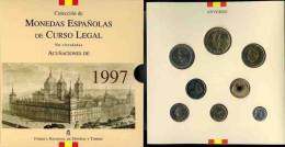 Espagne Spain Coffret Officiel BU 1 à 500 Pesetas 1997 Benavente / Seneque KM MS 23 - Ongebruikte Sets & Proefsets