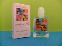 MINIATURE  EAU DE TOILETTE - ANDY WARHOL - ANDY WARHOL -  PARIS  -- 0.17 Fl Oz  5 Ml  -  ECHANTILLON DE COLLECTION - Miniatures Womens' Fragrances (in Box)