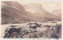 Montana Glacier National Park Going To The Sun Chalets &amp  Lake St Marys Real Photo RPPC - Other & Unclassified