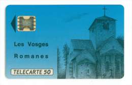 FRANCE EN31 50 Unités LES VOSGES ROMANES N° 25637 Tirage 3283 Ex 04/91 EGLISE - 50 Units